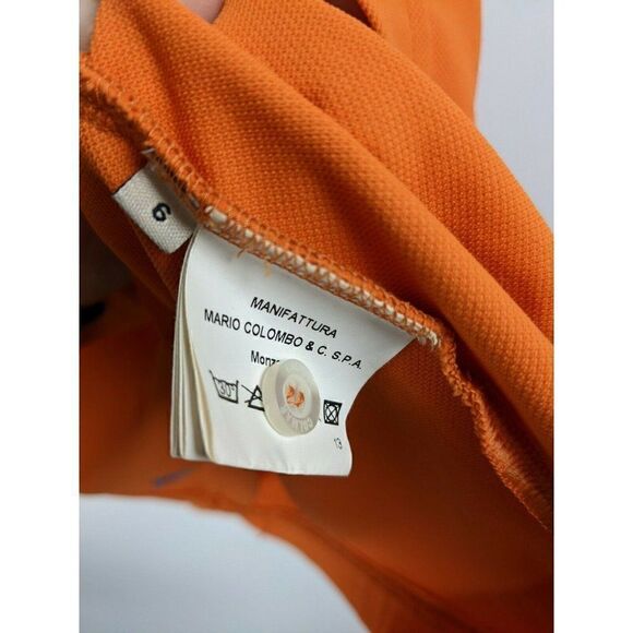 Colmar Golf Shirt Orange polo shirt sleeves size Medium - Picture 7 of 8